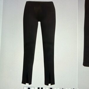 The Row black slit front skinny pant size large